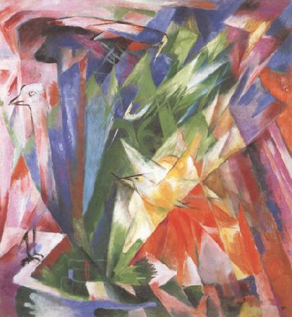 Franz Marc The Birds (mk34) oil painting image